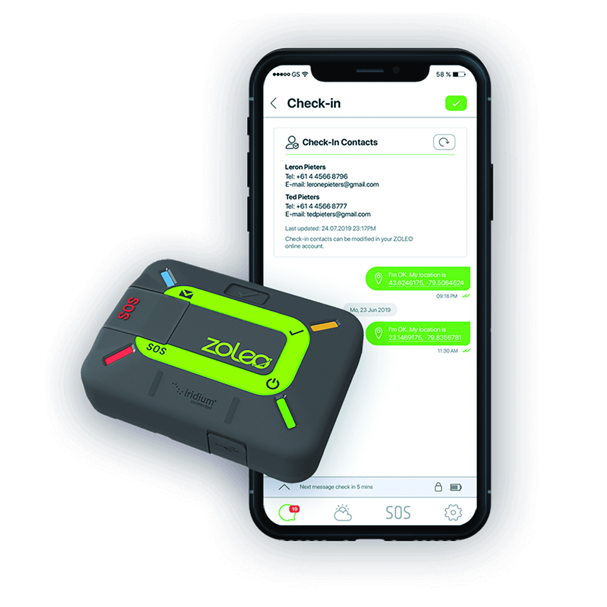 Zoleo Satellite Communicator